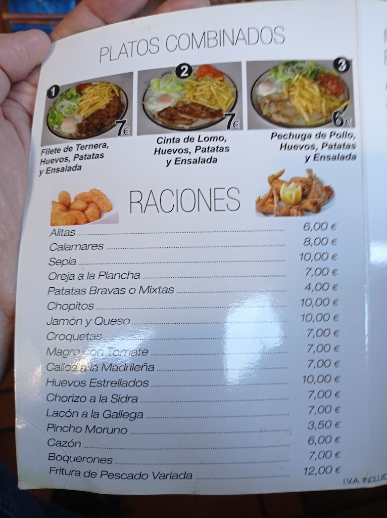 Bar Sofia — Carta