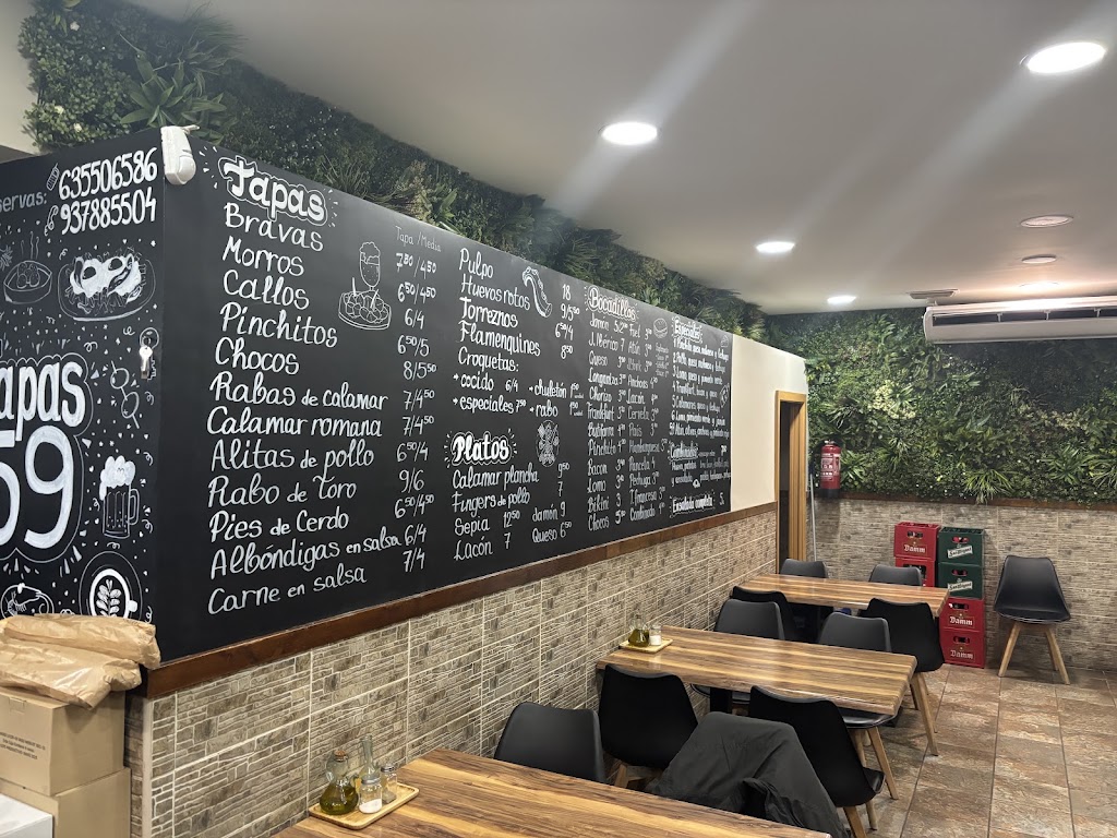 Bar TAPAS 59 — Carta
