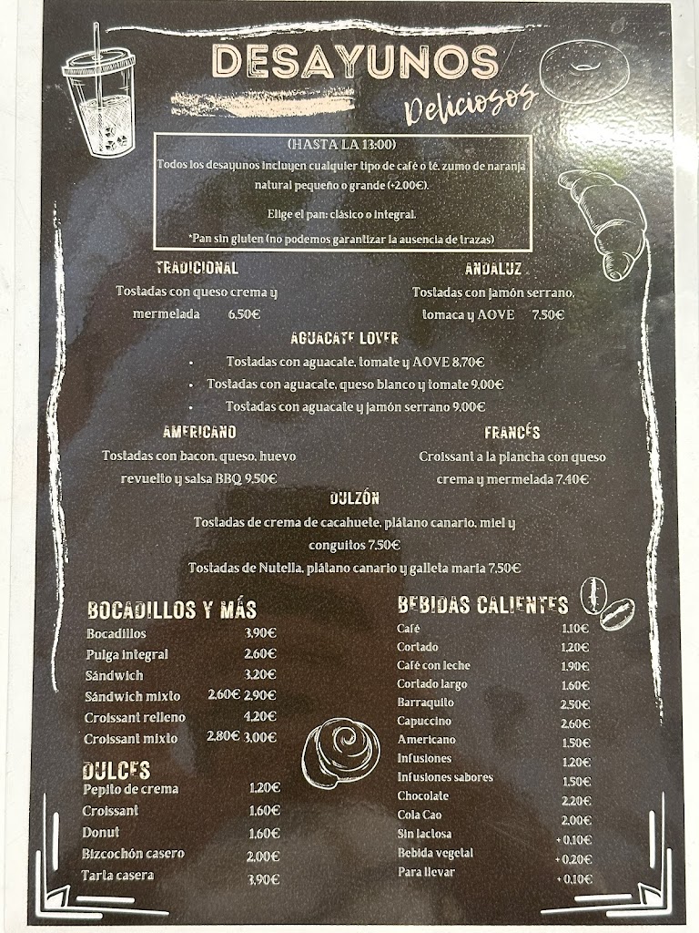 Cafeteria Guaryn — Carta