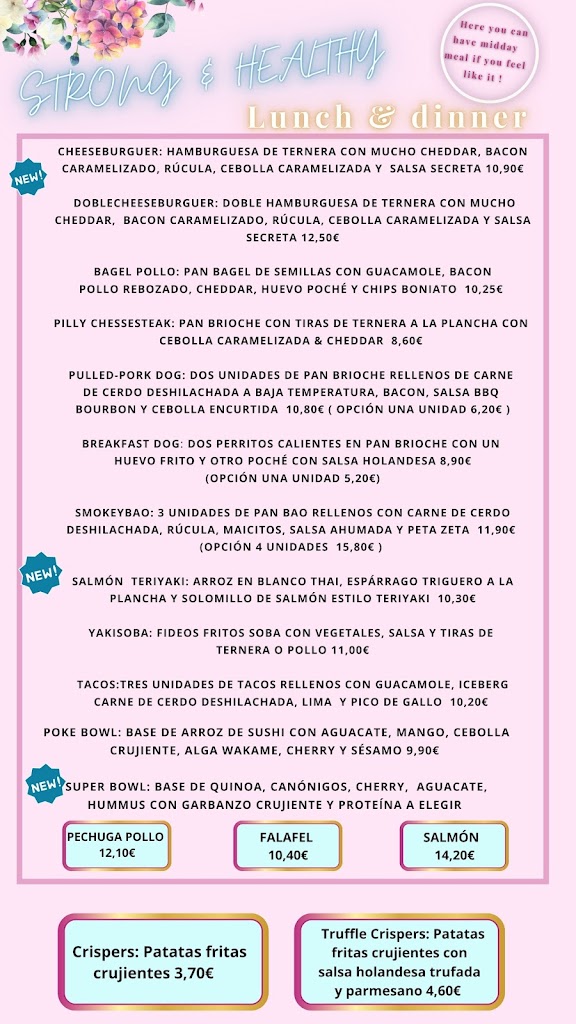 La Cultural Brunch Vigo — Carta