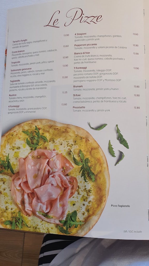 Restaurante La Tagliatella | Alzira — Carta
