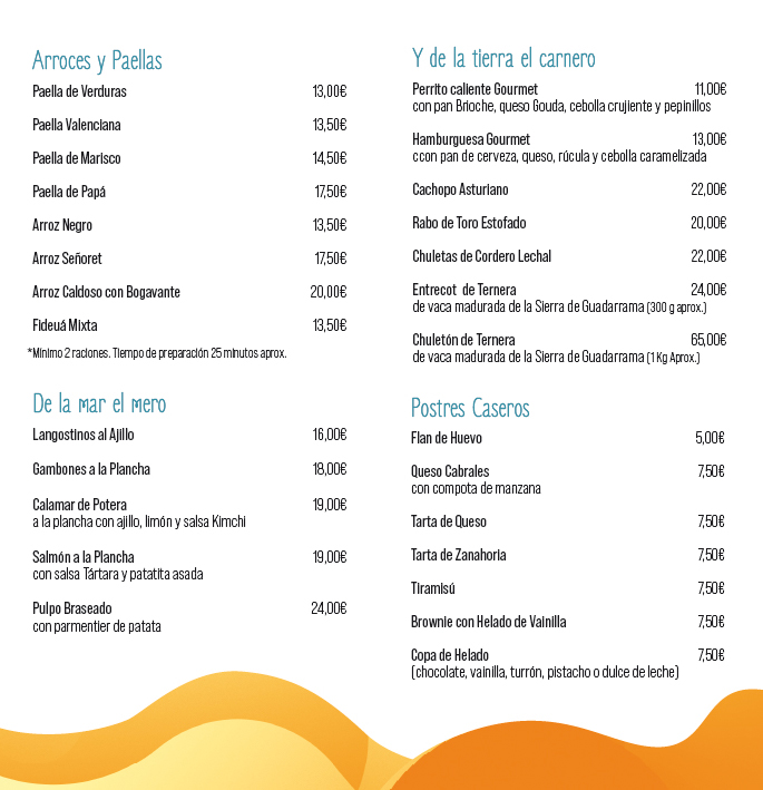La Tramposa — Carta