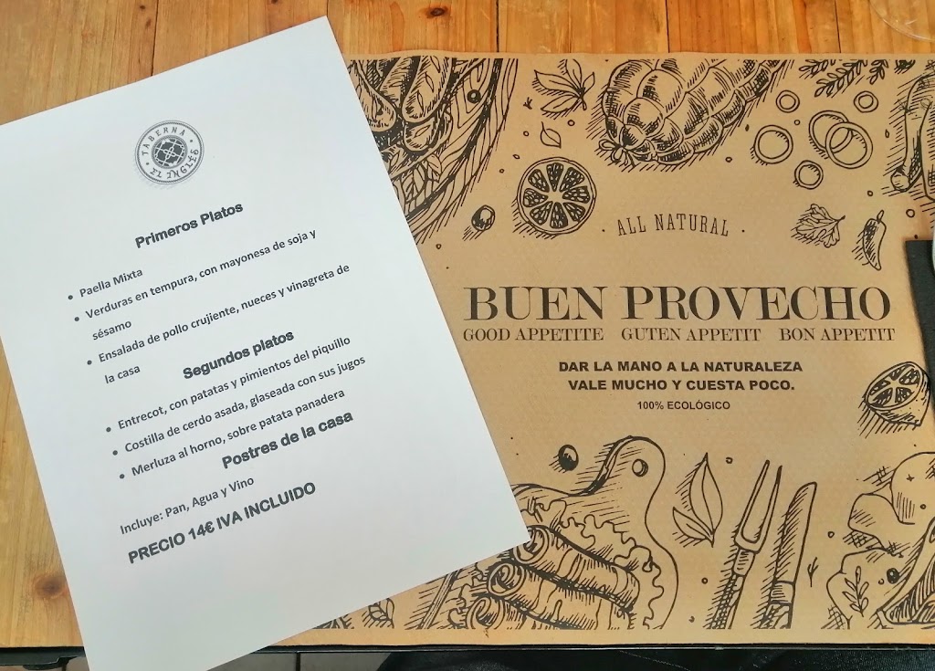 Taberna El Ingles — Carta