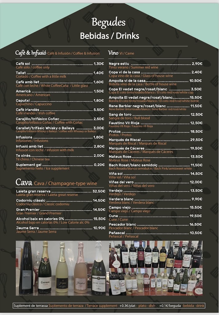 BAR RESTAURANT YONG — Carta