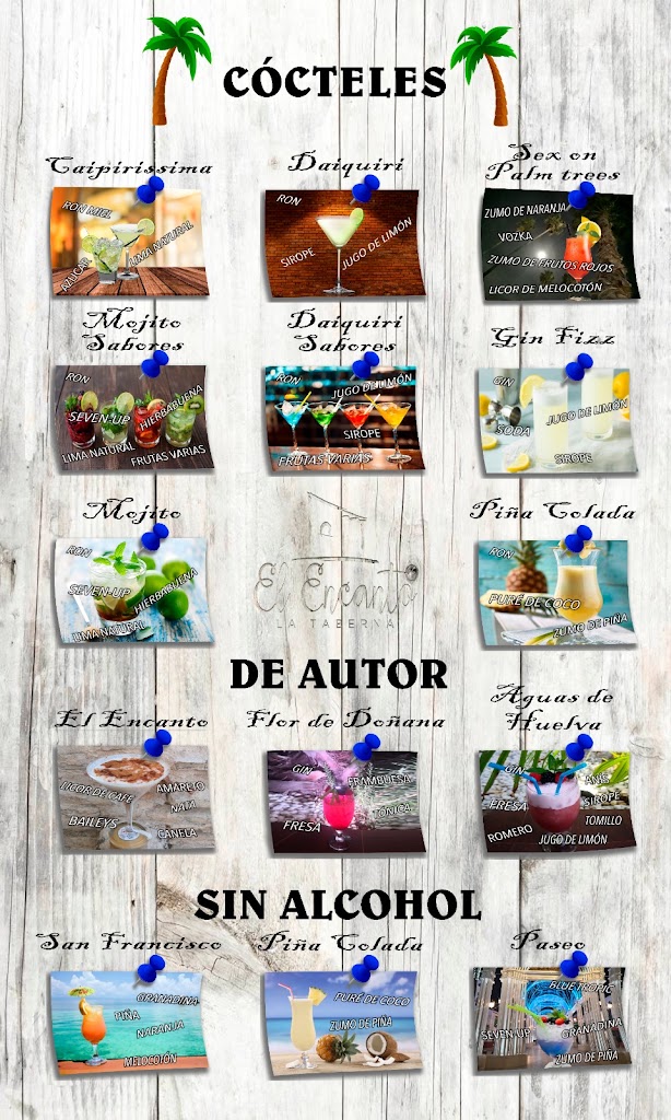 Taberna "El Encanto" — Carta
