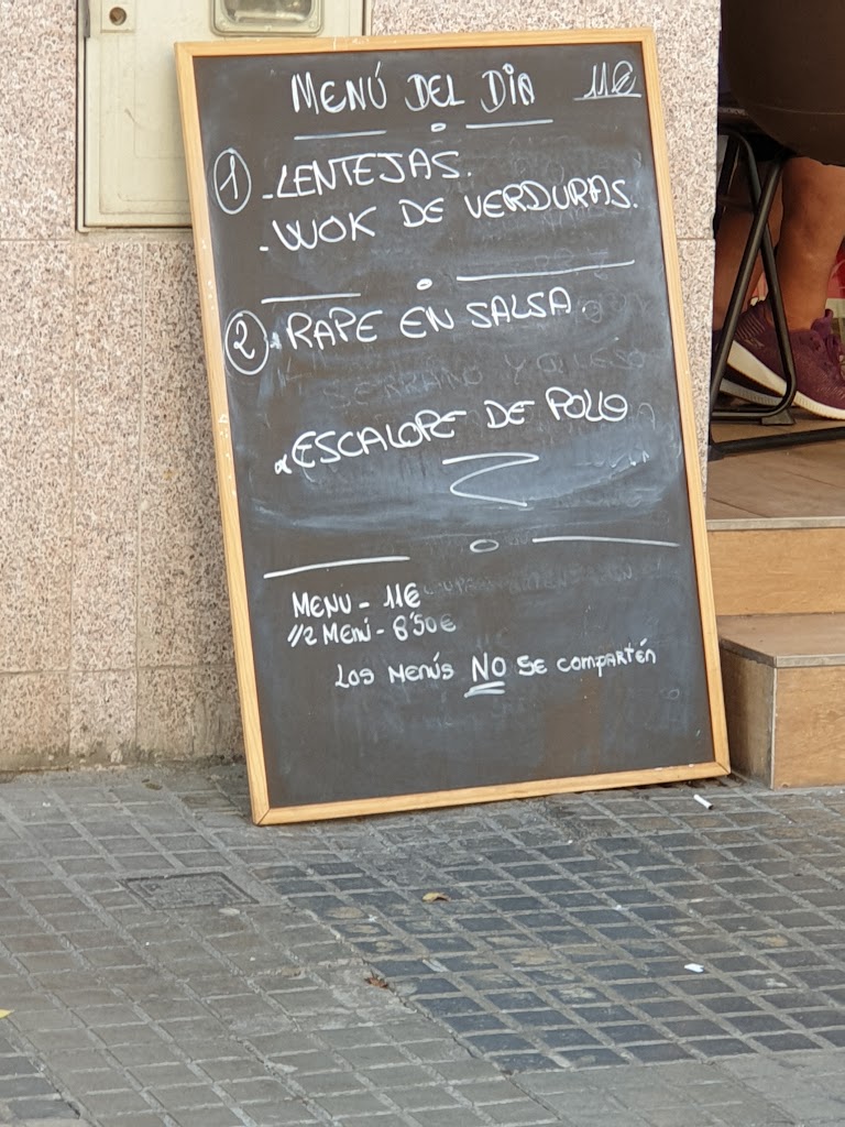 Cafeteria Date Un Respiro — Carta