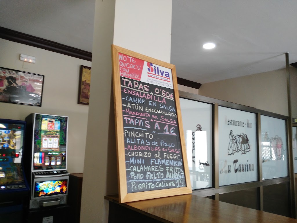Bar La taurina — Carta