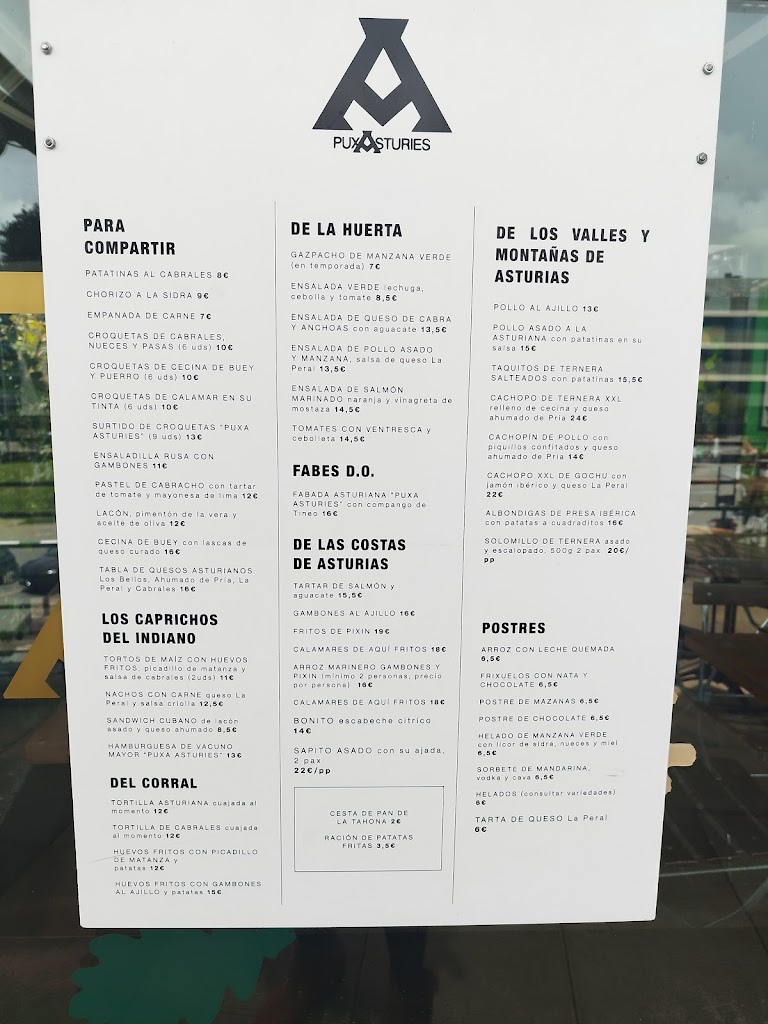 Puxa Asturies — Carta