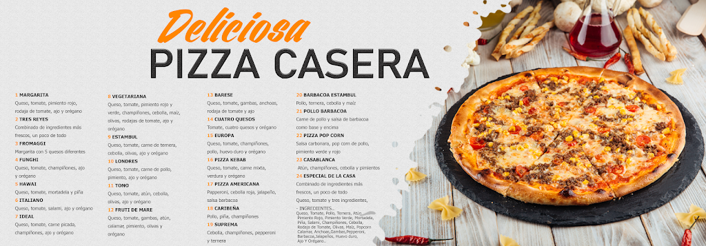 Tres Reyes Doner Kebab y Pizzeria Fuenlabrada — Carta