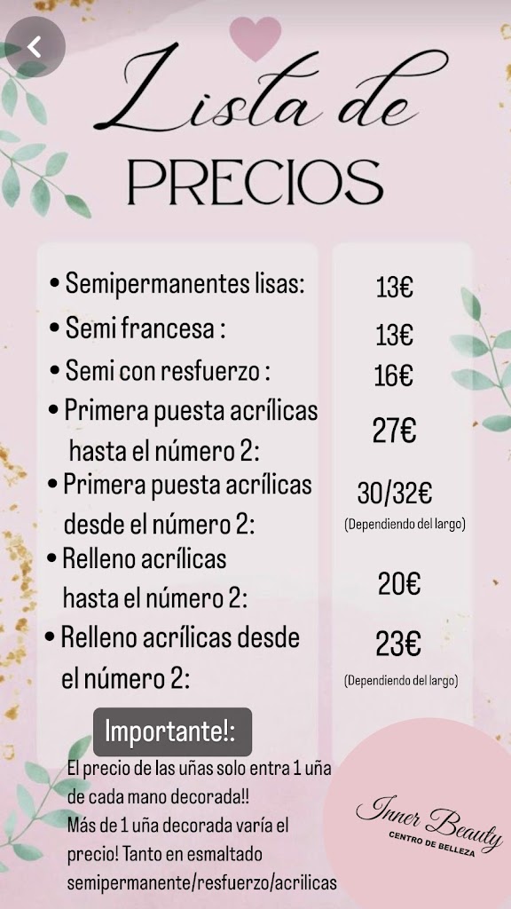 Centro Inner beauty — Carta