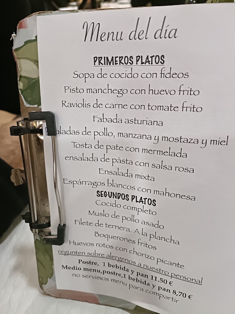 Nuevo Albresa — Carta