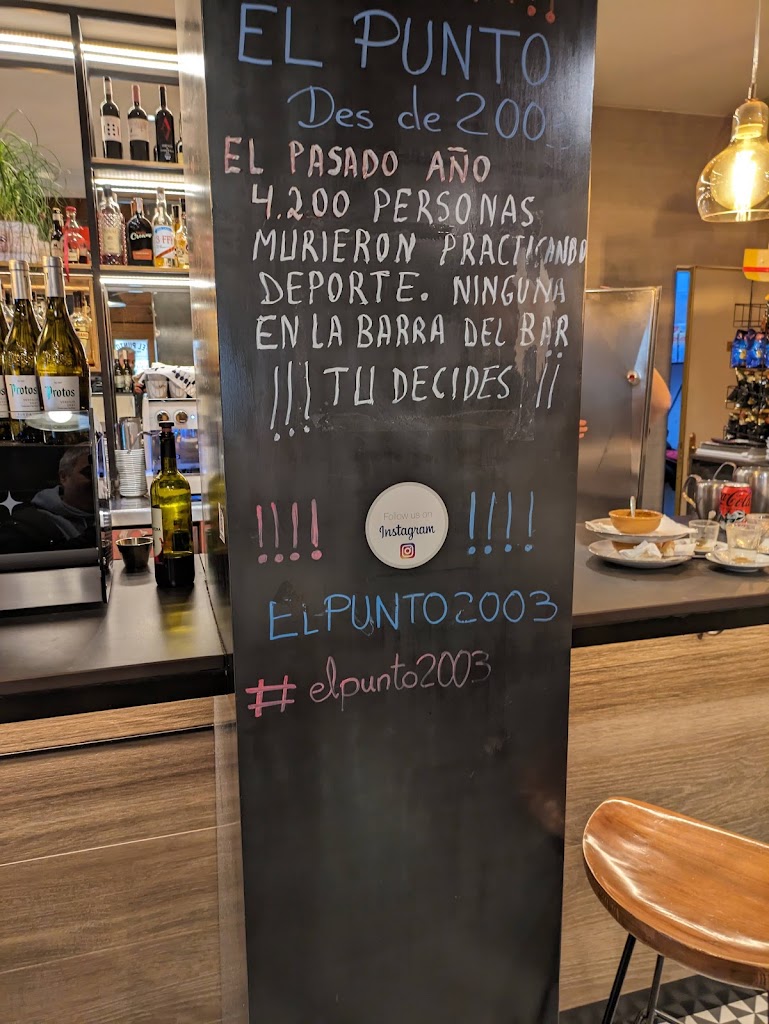 Bar El Punto — Carta