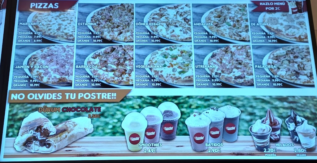 Kebap Estambul — Carta