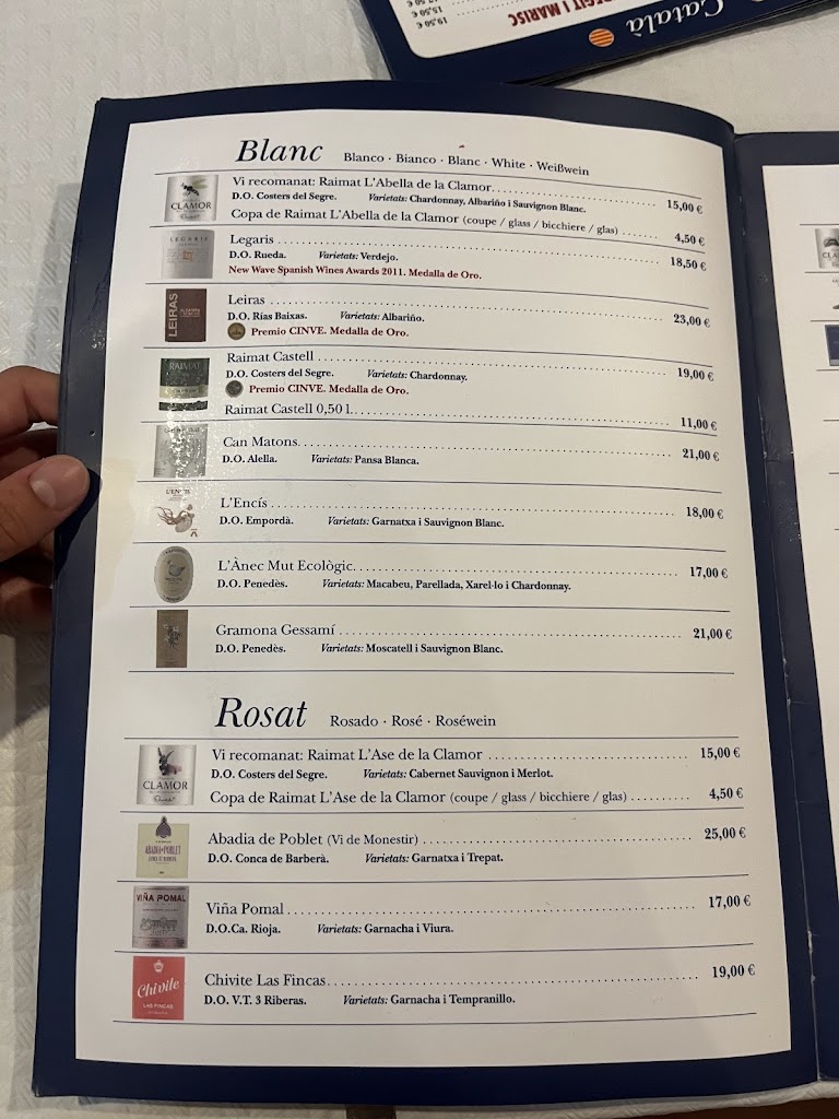 Restaurant Es Dofi Instagram: restaurantesdofi@_oficial — Carta