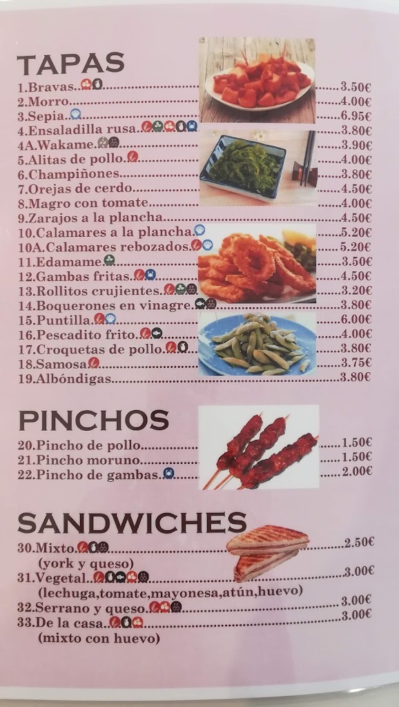 El Raco del Sabor — Carta