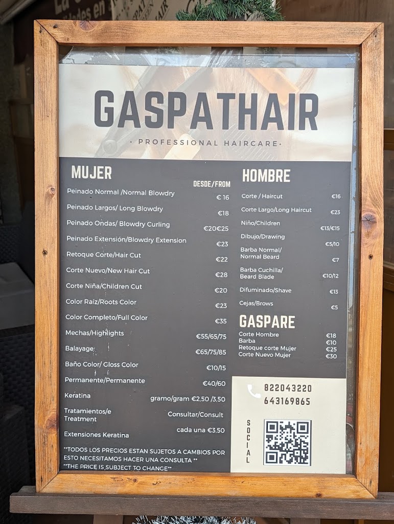 Gaspat-Hair — Carta