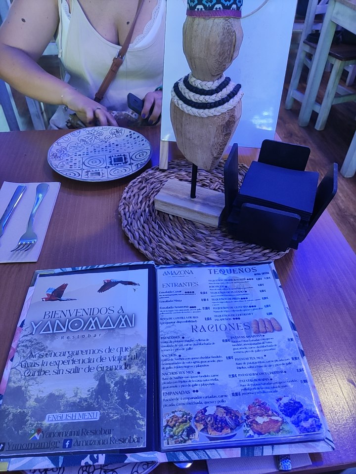 Yanomami Restobar — Carta