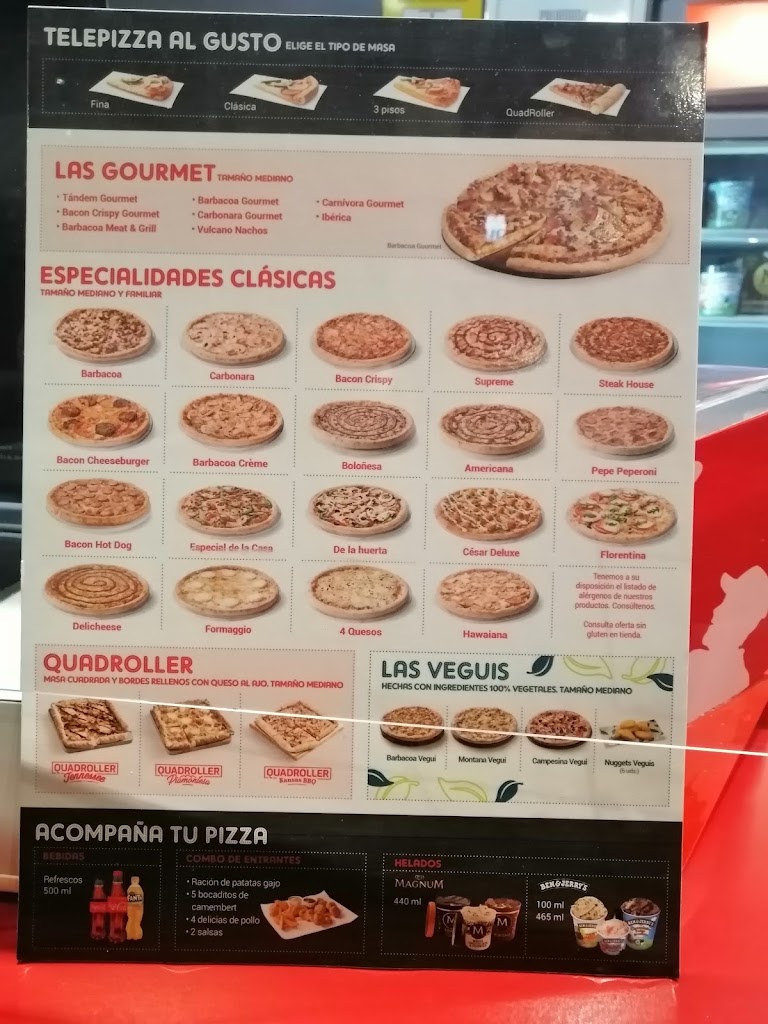 Telepizza Azuqueca de Henares - Comida a Domicilio — Carta