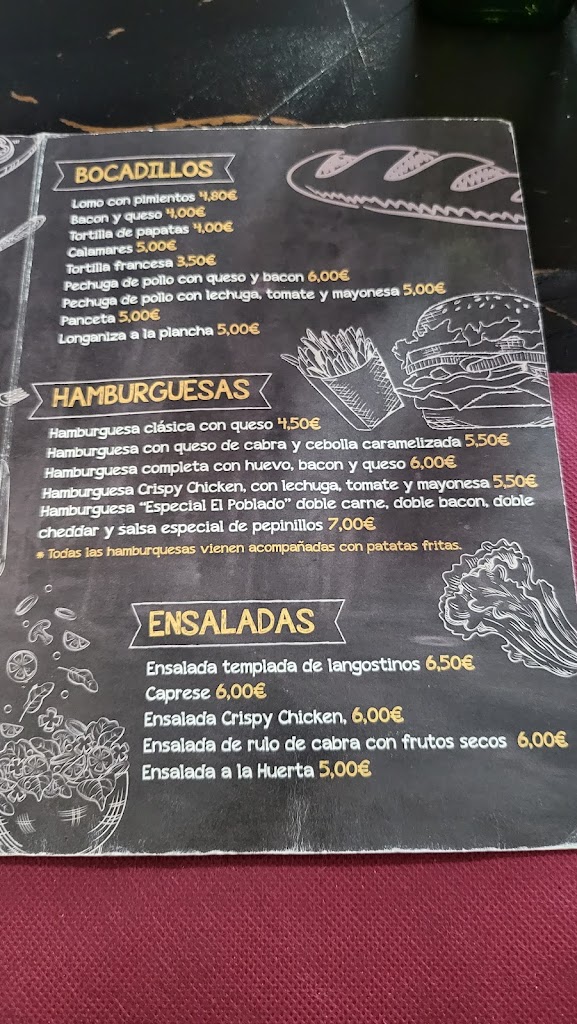 Casa de limon restaurante — Carta