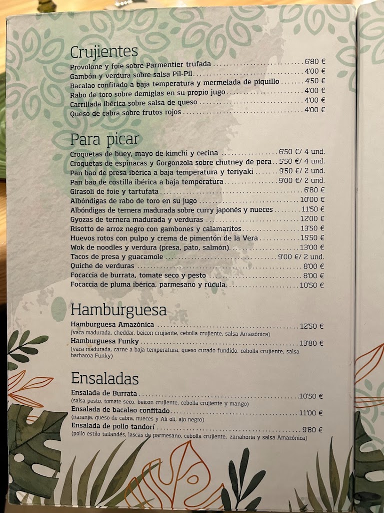 Amazonica — Carta