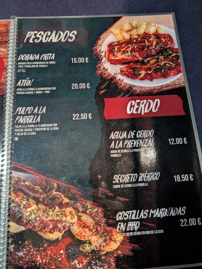 Terwals Restaurant Fusion Food — Carta