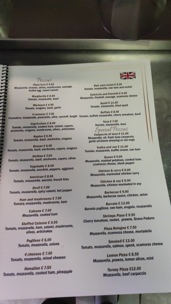 Restaurante That's Amore E Tarantella - Los Abrigos — Carta