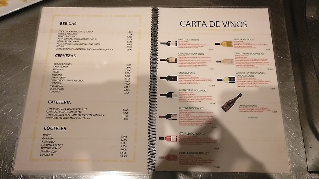 Oliva Garden — Carta