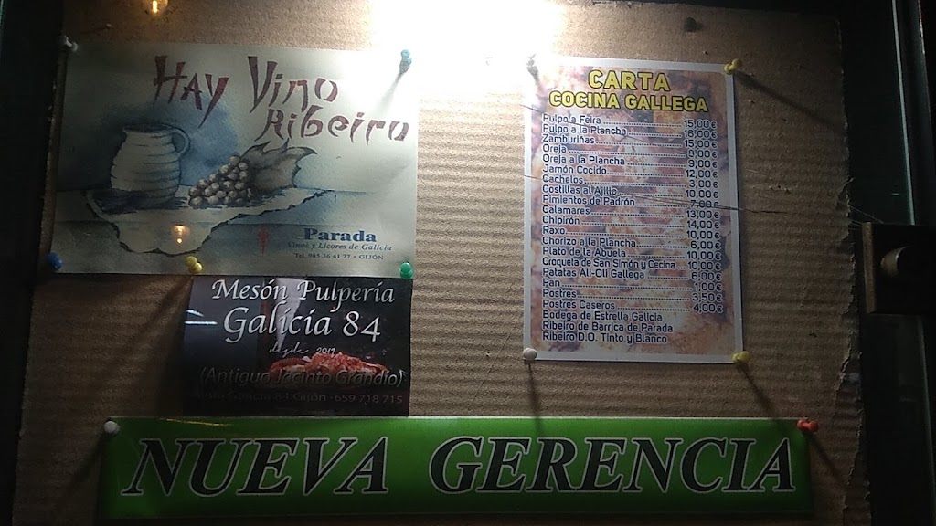 Pulperia Jacinto Grandio — Carta