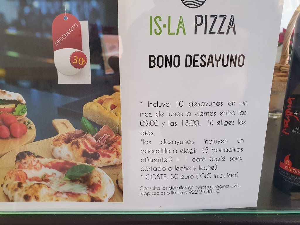 Isla Pizza - Boutique de sabores — Carta