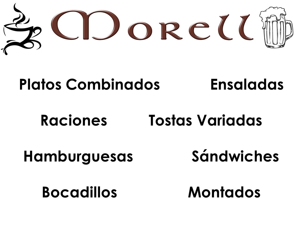 Cafeteria Morell — Carta