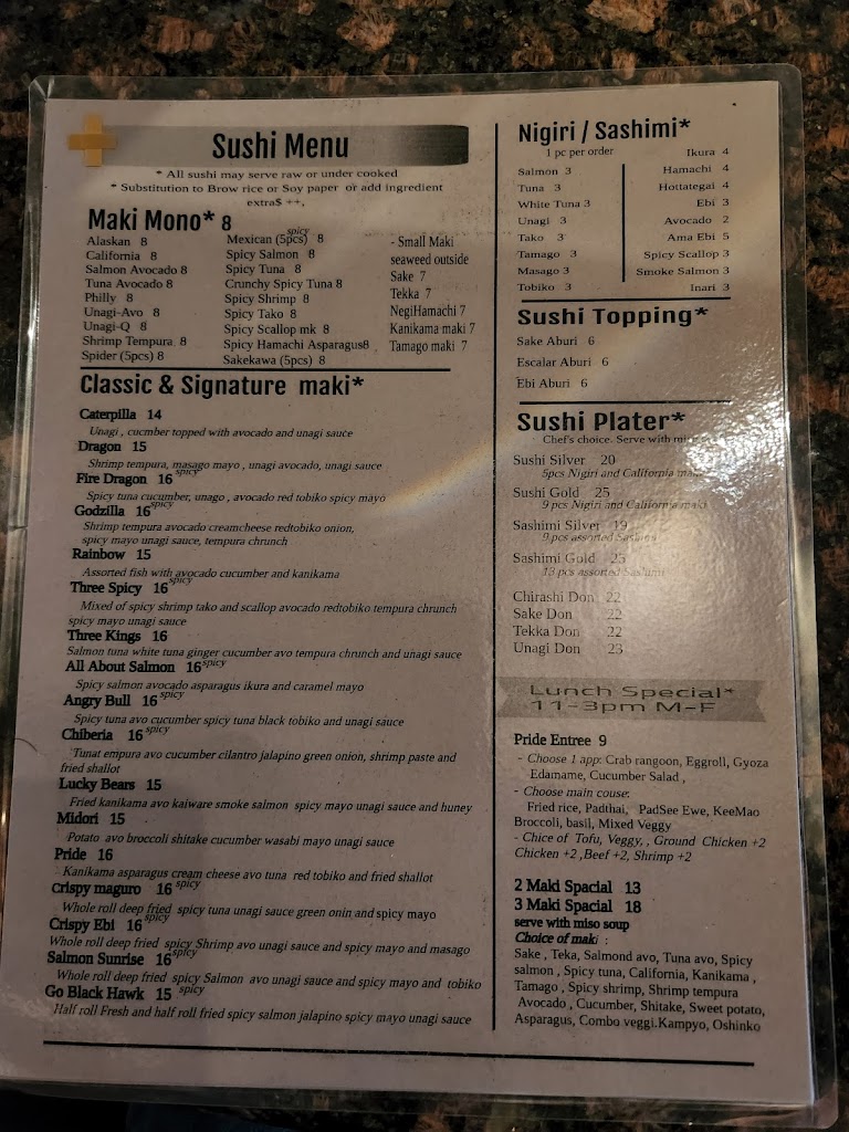 Pride Sushi and Thai