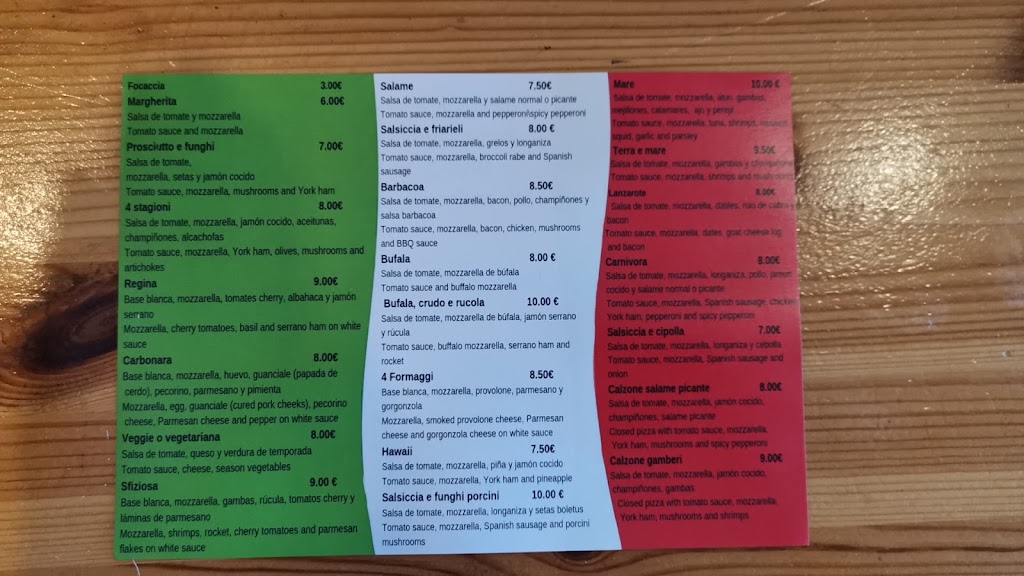 Pizza Time — Carta