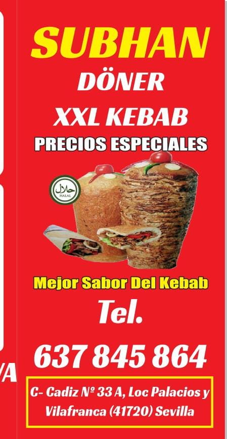 Subhan Doner Kebab — Carta