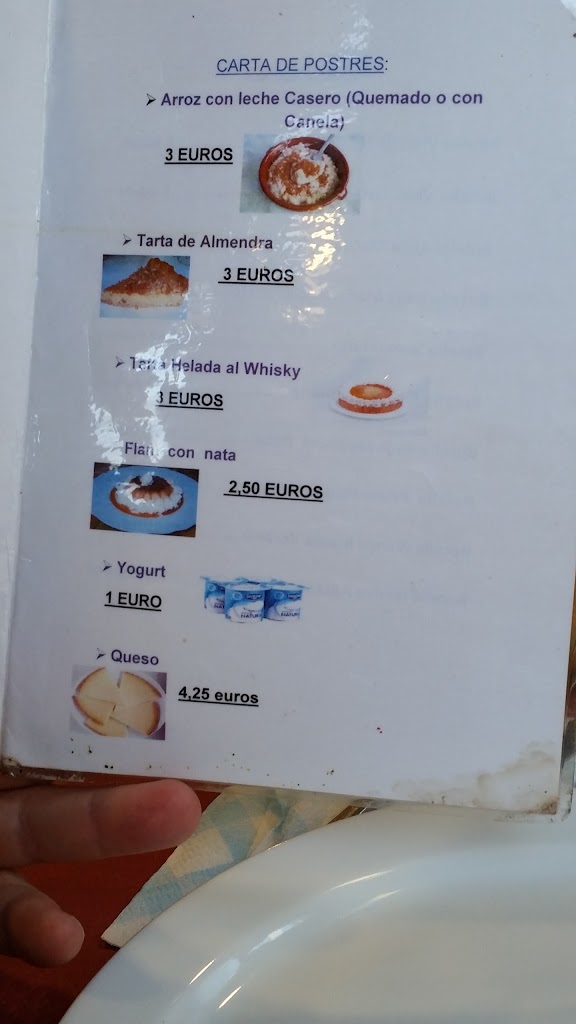 Cafe-Bar Jota L 28 — Carta