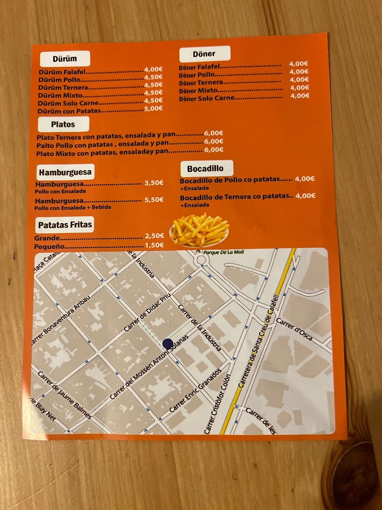 Placa Doner Kebab — Del propietario