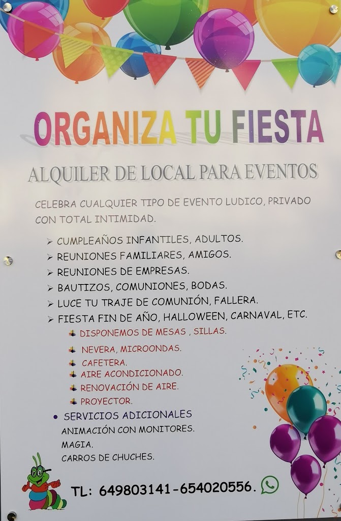 Celebracion de eventos — Carta