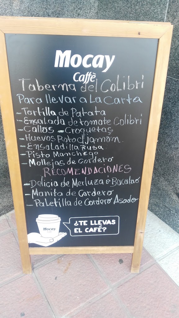 Taberna del Colibri — Carta
