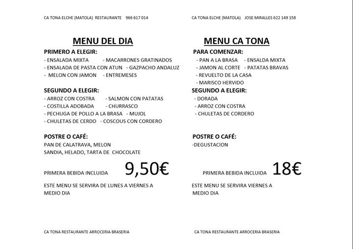 Grup Hosteler Erre que Erre — Carta