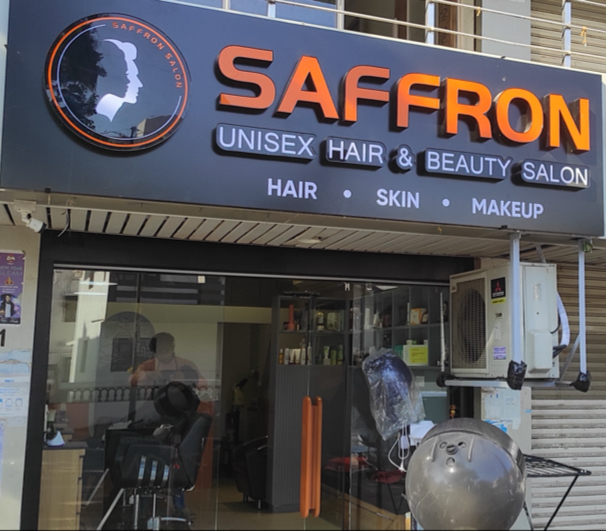 Saffron Unisex Hair Beauty Salon Manjalpur Best Hair Salon Skin Treatment Haircut Hair Treatment Mastery Makeup
