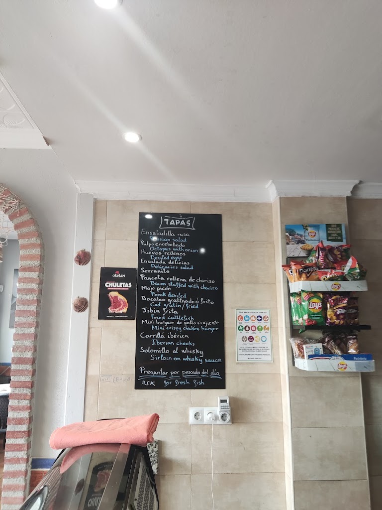 Bar Cafeteria Casa Gomez — Carta
