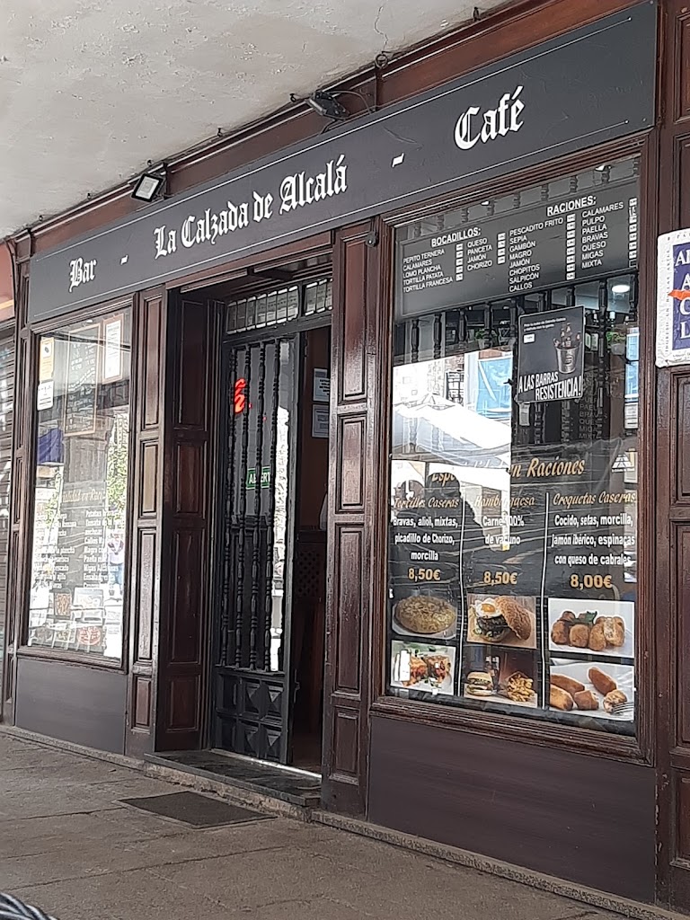 Bar La Calzada de Alcala — Carta
