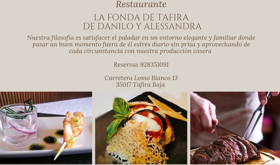 La Fonda de Tafira — Carta