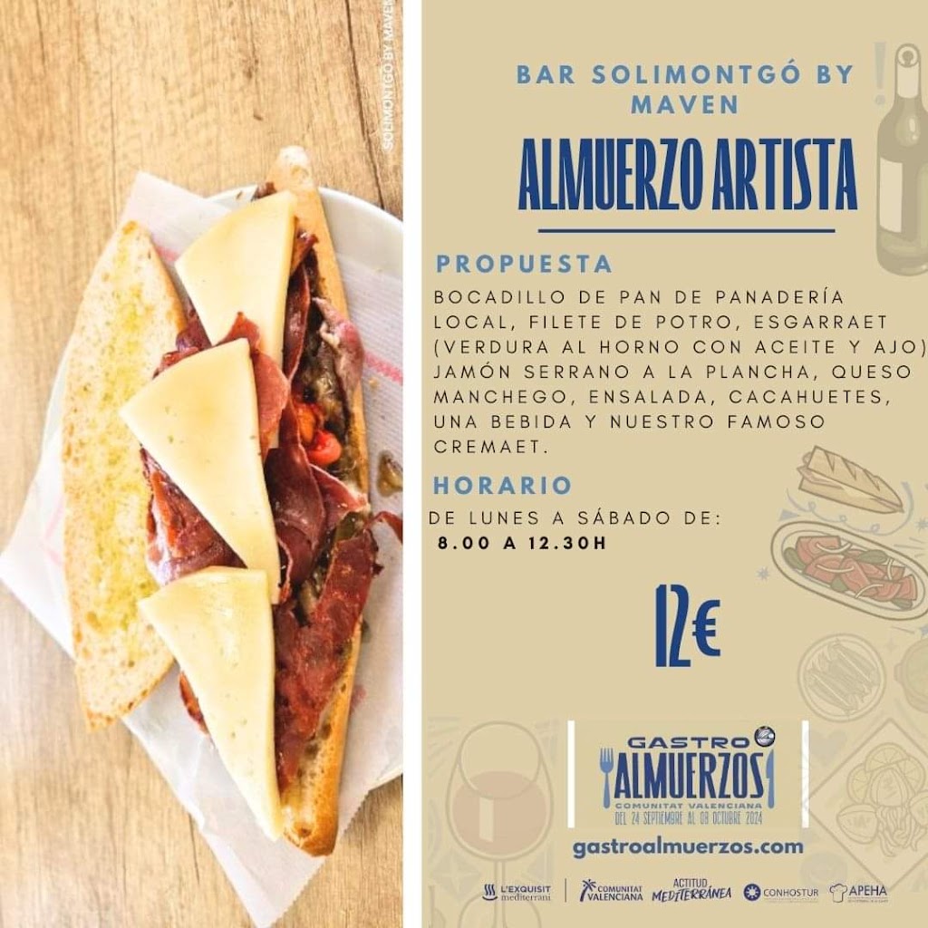 Solimontgo Bar Restaurante by Maven — Carta