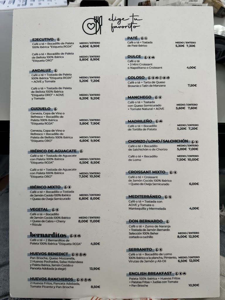 BEHER San Pedro de Alcantara — Carta