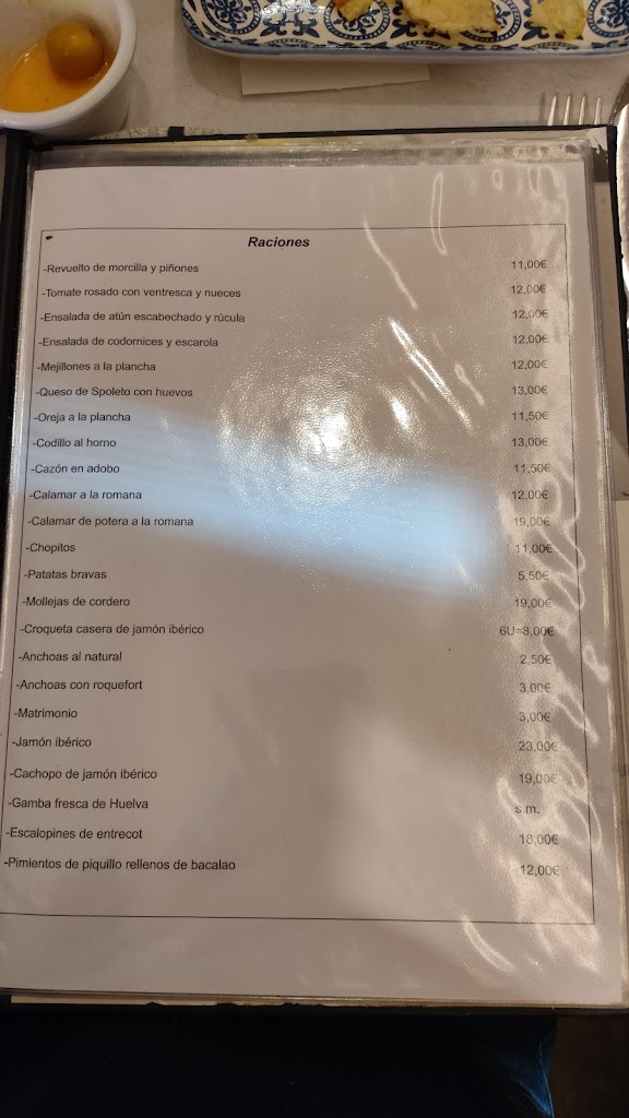 Casa Cuesta — Carta