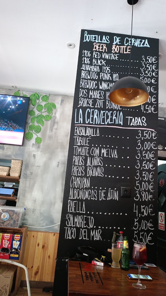 La Cerveceria Tarifa — Carta