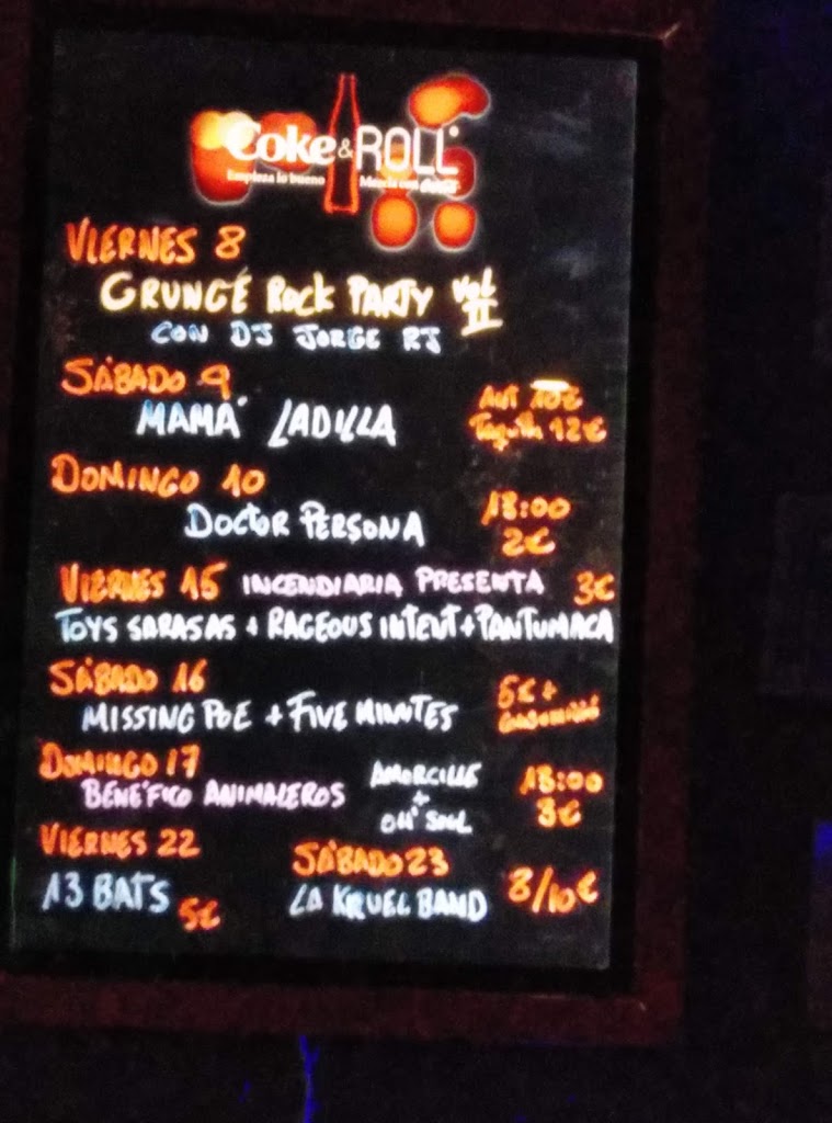 Let's Go Rock Bar — Carta
