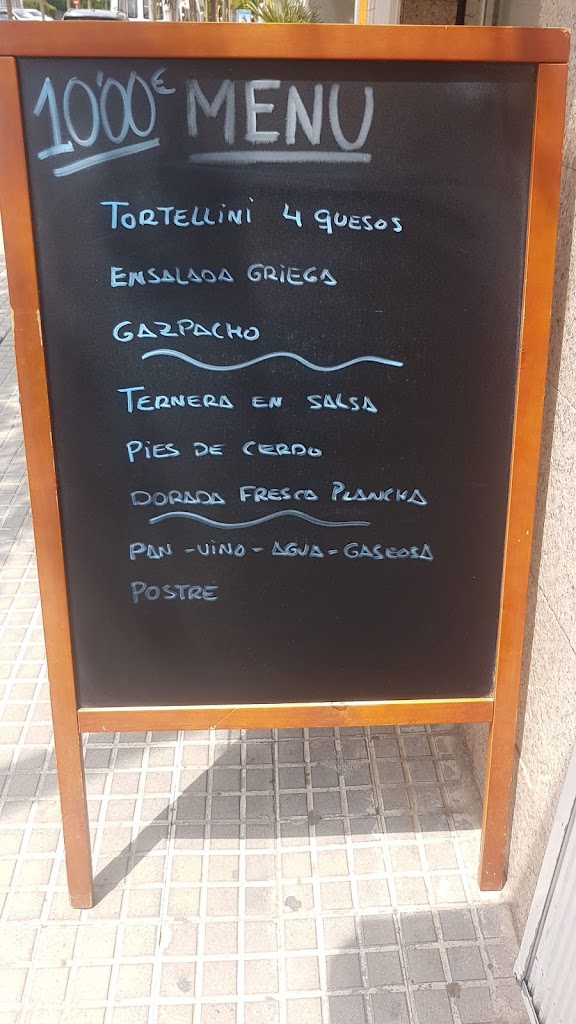 Cerveceria La Cebada — Carta