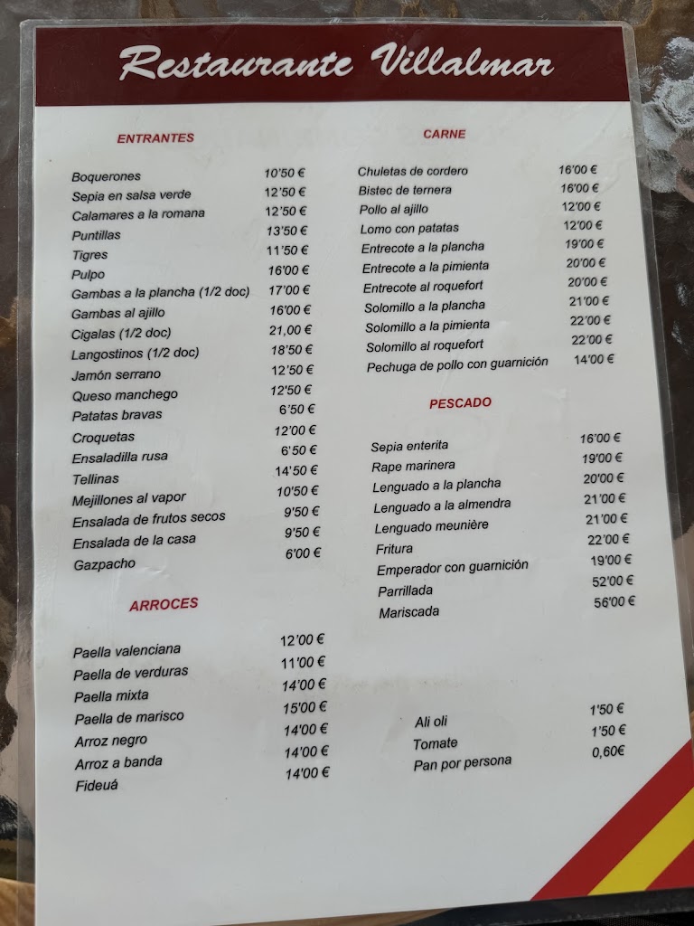 Villalmar — Carta