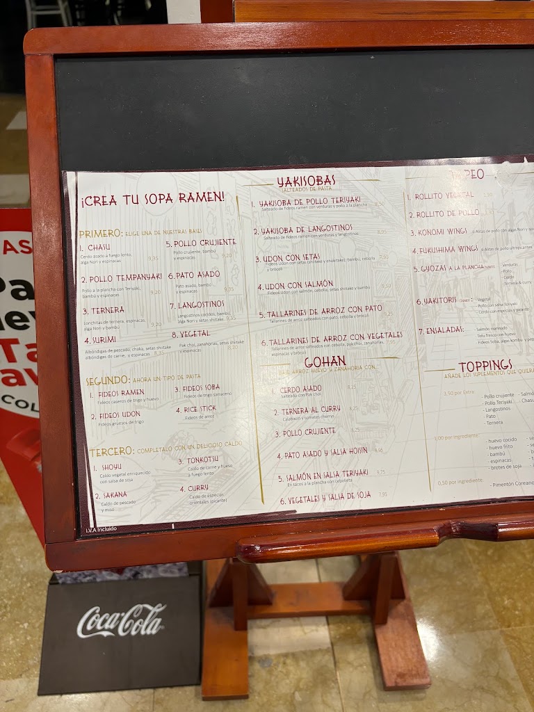 Restaurante Japones - SUGOI RAMEN ARTEA — Carta